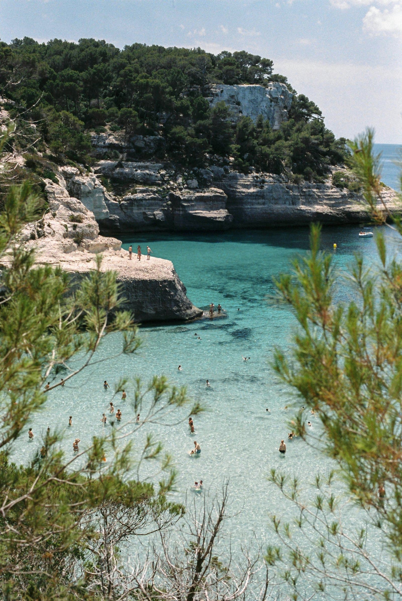 Cala turquesa de Menorca