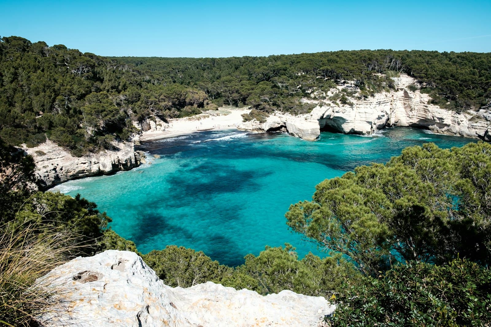 Cala turquesa de Menorca